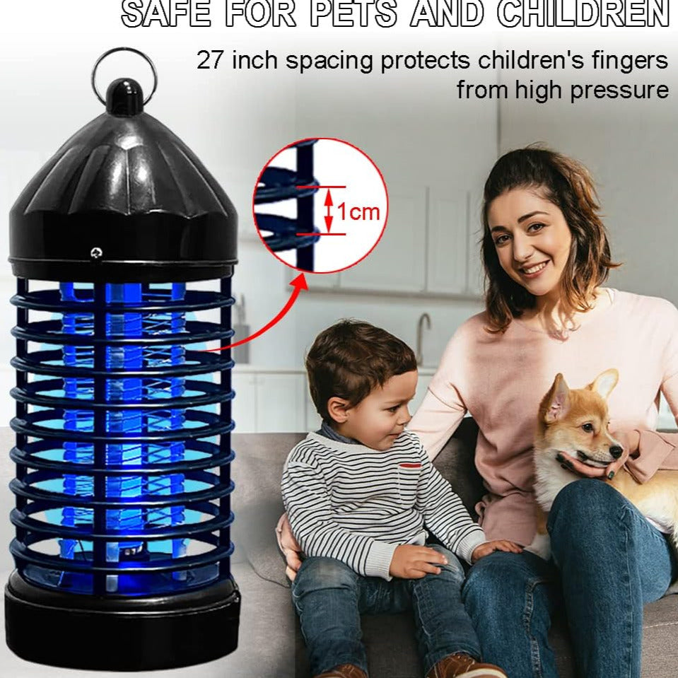 Electric Indoor/Outdoor Insect Killer Zapper Non-Radiation Fly Catcher Mosquito Trap Bug Repellent UV Lamp Night Light Small And Safe Energy Efficient For Home Bedroom Garden Kitchen, Eliminate Moths