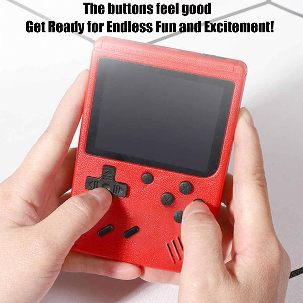 Mini Handheld Retro Game Console For Kids and Adult Classic Mini Console with 400 Classic Games Portable Arcade Game Console Is Pocket Friendly 3.0 Inch Color Screen Support for Connecting TV, Best for Christmas / Birthday / Thanksgiving / Valentine Gift