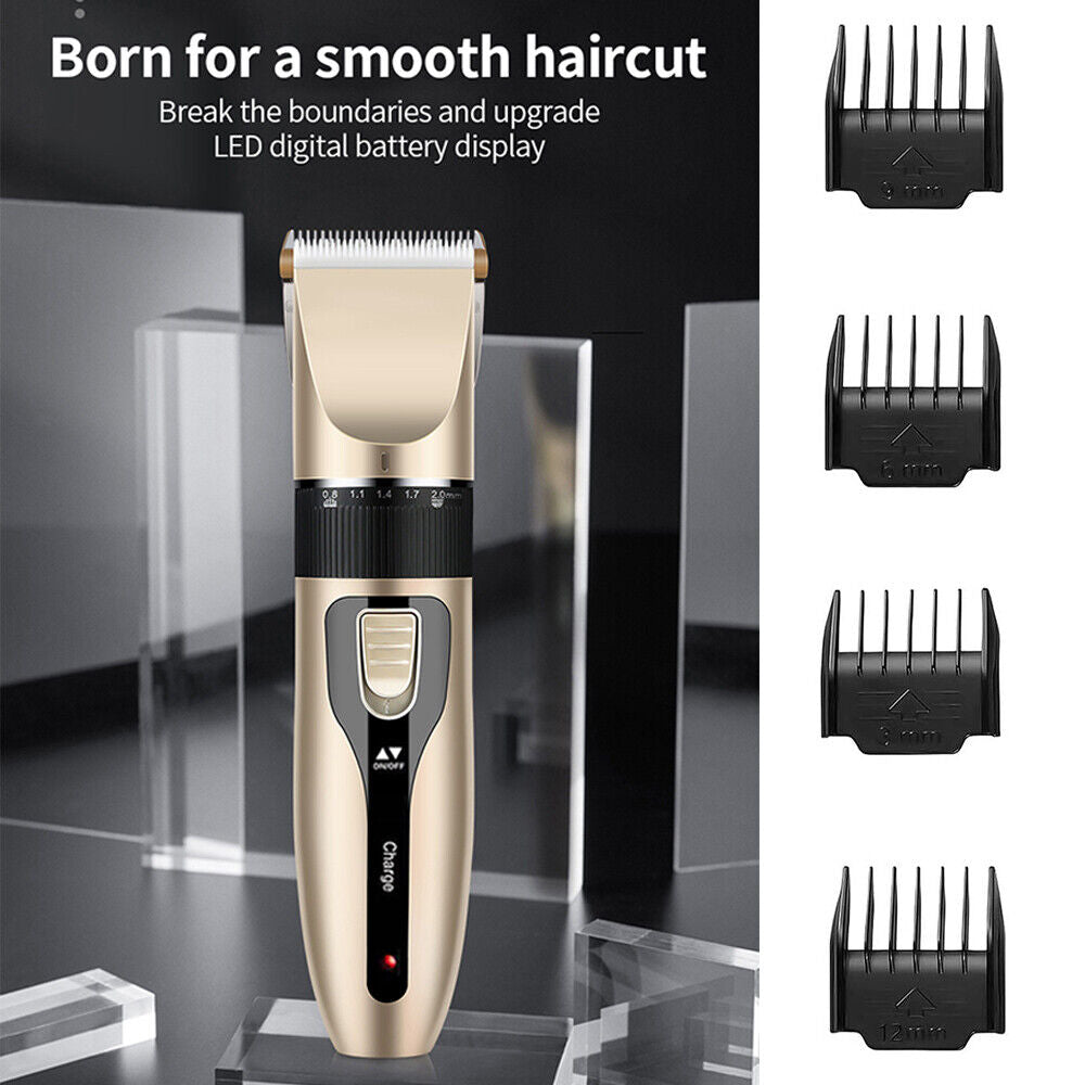 Electric Grooming Trimmer Pet Kit Clipper Cat Dog Hair Salon Shaver Cordless 