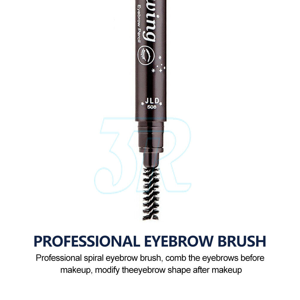 Waterproof Eyebrow Pencil Brow Eye Eyeliner Pen with Brush Makeup Cosmetic Tool