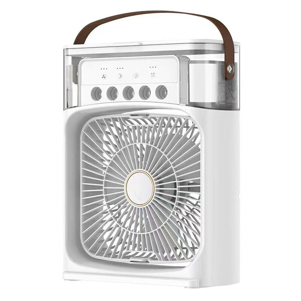 Portable Air Conditioner Humidifier - USB Electric Fan Cooler LED Night Light
