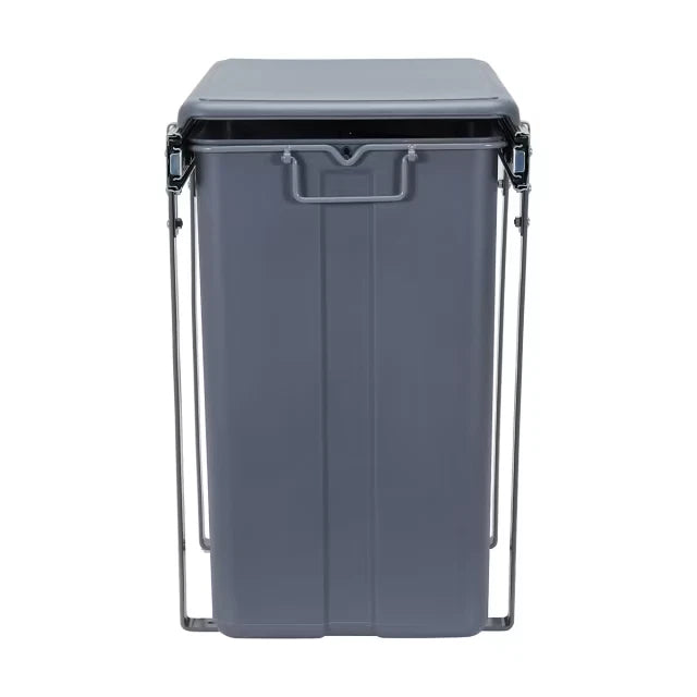 2 Section Under the Sink Pull Out Dual Rubbish Bins Kitchen Cupboard Trash AU