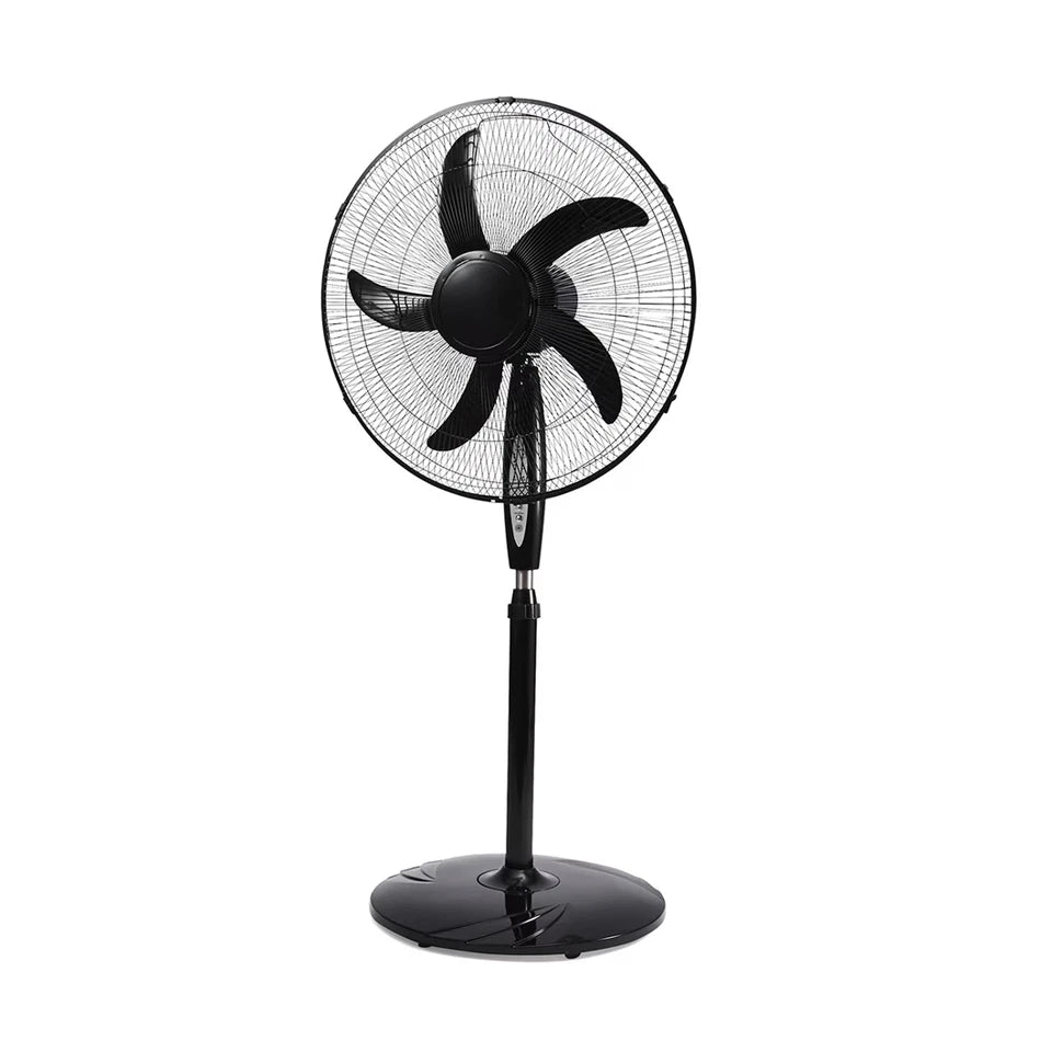 50cm Pedestal Fan Oscillating 3 Speeds Tilt Adjustable, Timer, Remote, Black