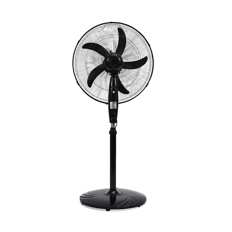 50cm Pedestal Fan Oscillating 3 Speeds Tilt Adjustable, Timer, Remote, Black