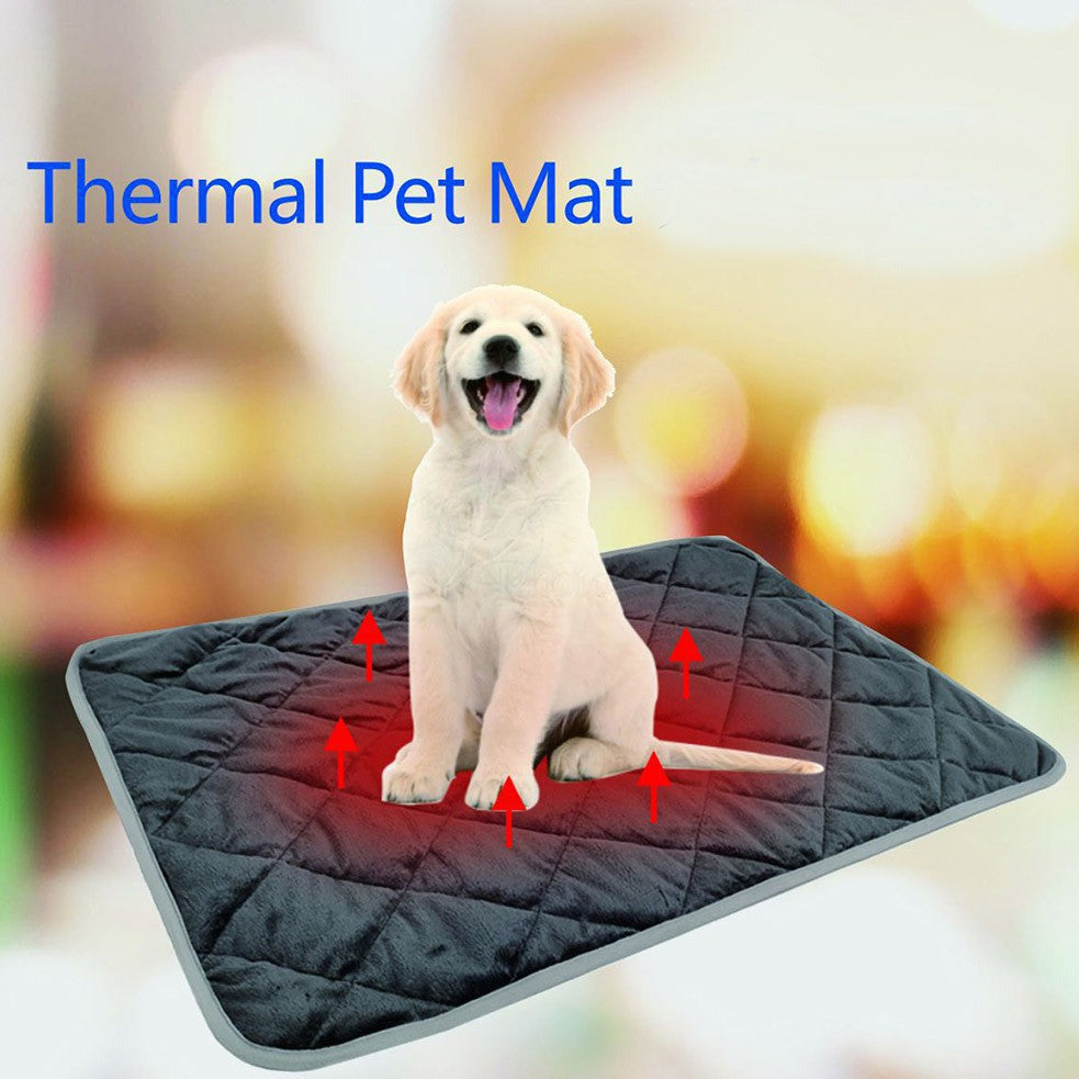 Pet Waterproof Thermal Soft Bed Floor Mat Blanket Self Warming Heating Hot Pad Pets Cat Dog Sofa Cushion House Non-Slip Rug For Indoor And Outdoor Use