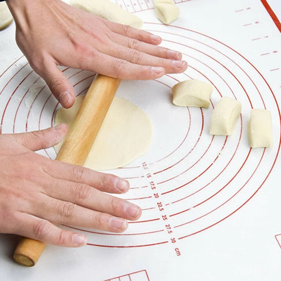 Non-Stick Silicone Baking Mat Rolling Cake Dough Scale Pastry Clay Fondant Sheet