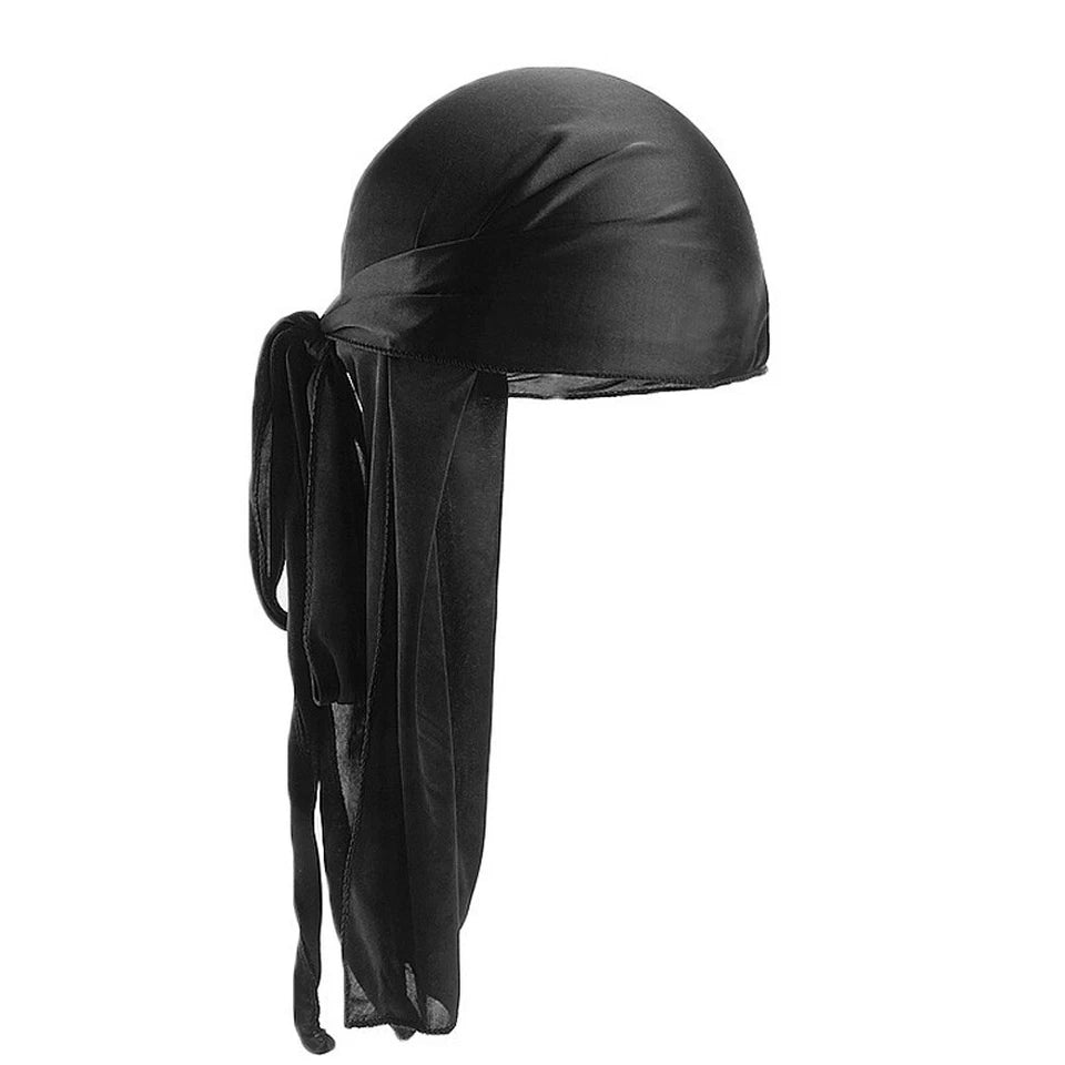 Unisex Bandana Doo Durag Headwear Soft Silk Pirate Cap Wrap Fashion Men Women AU