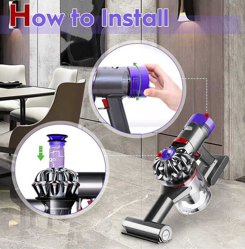 For Dyson V6 V7 V8 Filter Kit Absolute Animal Motorhead Trigger Replacement Hepa