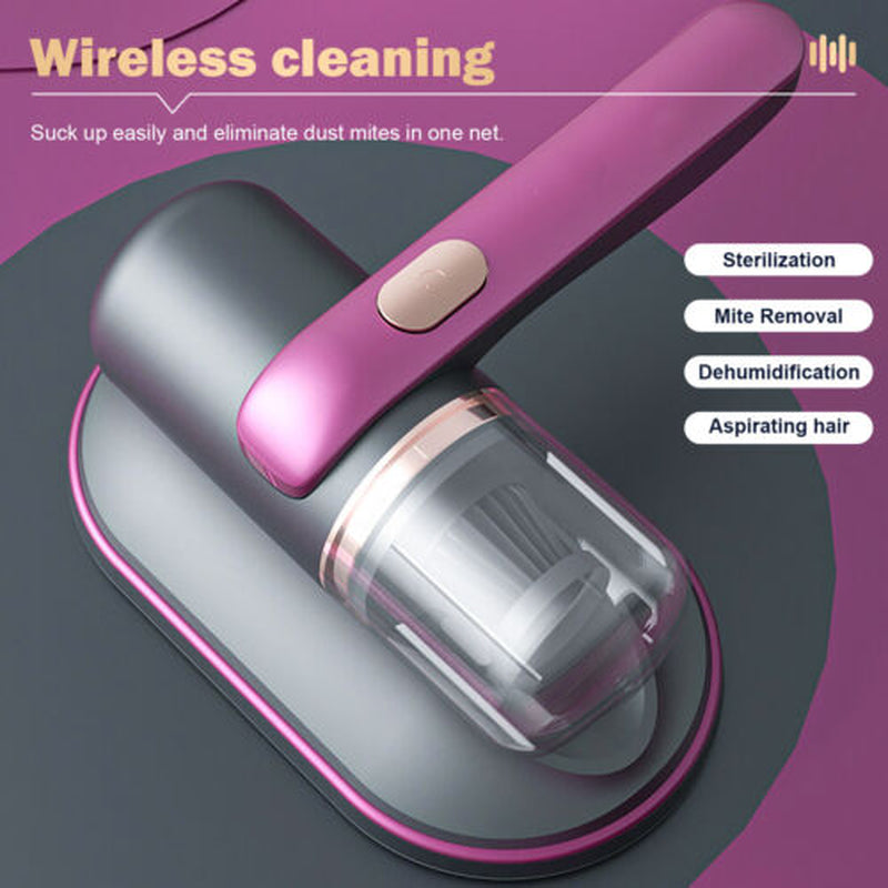 Cordless Dust Mite Remover Vacuum UV Cleaner 10000Kpa Home Bed Sofa Mattress Kit