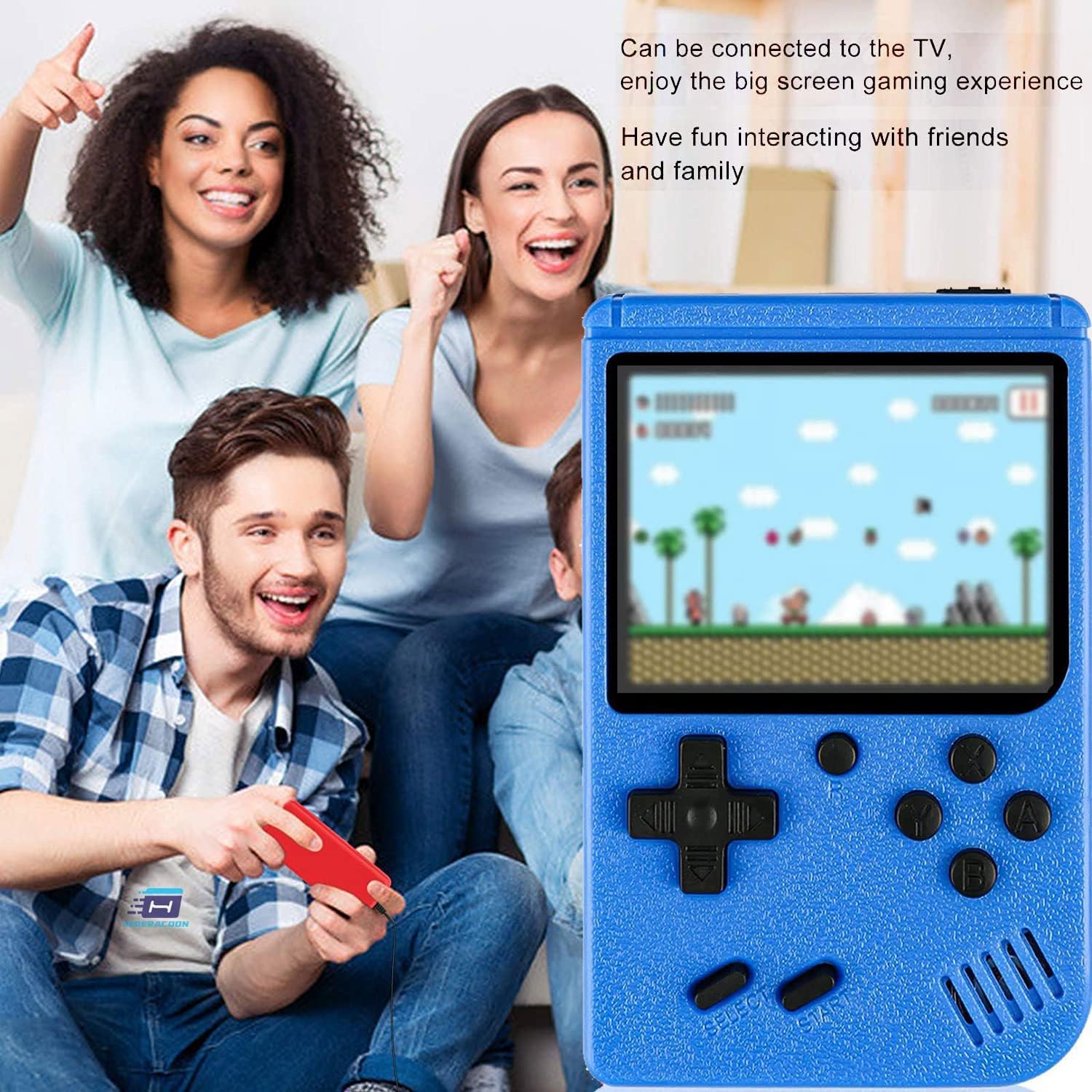 Mini Handheld Retro Game Console For Kids and Adult Classic Mini Console with 400 Classic Games Portable Arcade Game Console Is Pocket Friendly 3.0 Inch Color Screen Support for Connecting TV, Best for Christmas / Birthday / Thanksgiving / Valentine Gift