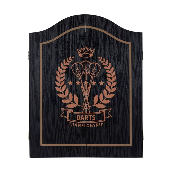 Dartboard Wooden Cabinet With Score Dart Board Game Set Darts Pub Style Games-AU