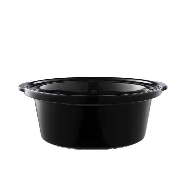 Slow Cooker 6.5L Removable Ceramic Crock Insert Pot & Glass Lid LED Keep Warm