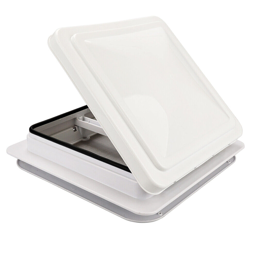 Caravan Roof Vent 355X355Mm 12V Fan RV Shower Hatch Flyscreen Motor Roof Vent