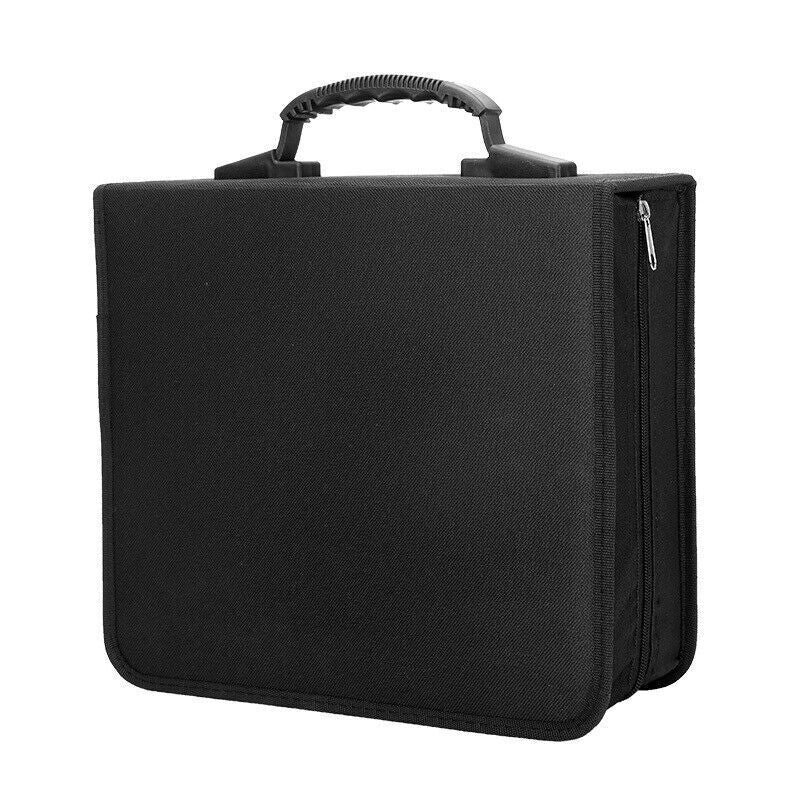 320 Disc CD DVD Case Wallet Storage Holder Album Folder Sleeves Cover Bag Box