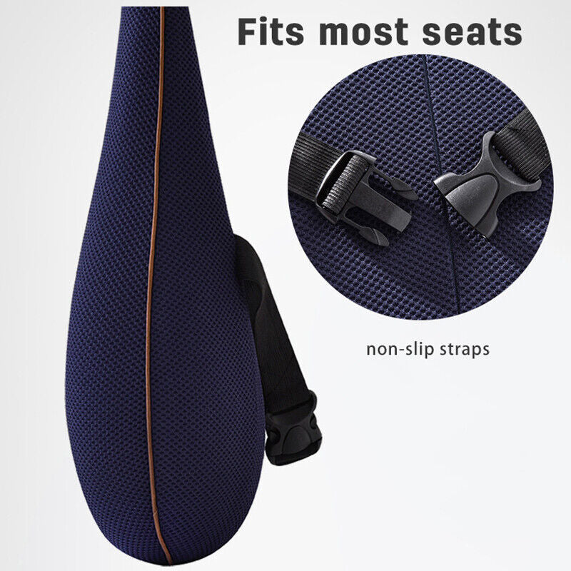 Coccyx Orthopedic Memory Foam Seat Cushion Lumbar Back Pillow Pain Relief Car AU