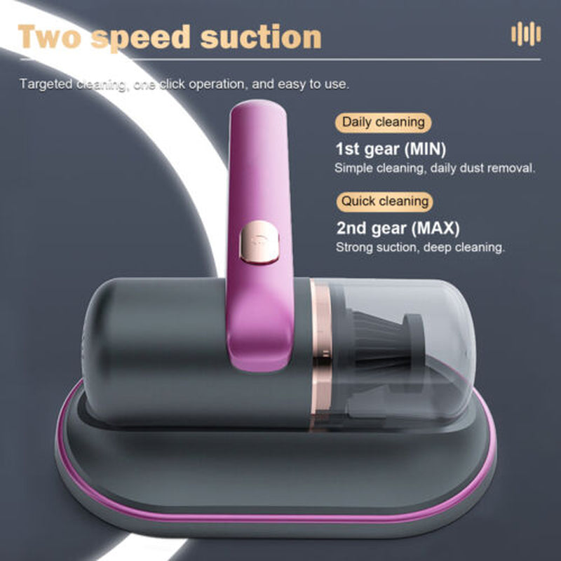 Cordless Dust Mite Remover Vacuum UV Cleaner 10000Kpa Home Bed Sofa Mattress Kit