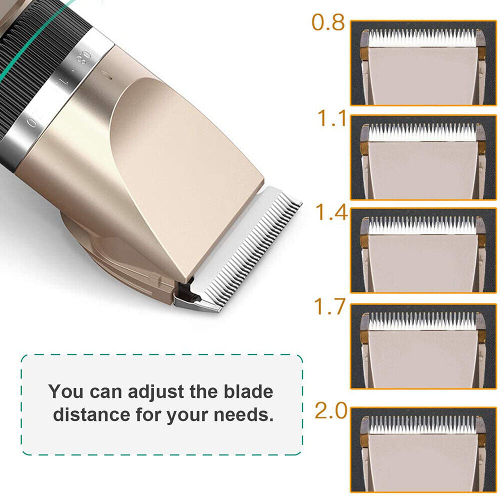 Electric Grooming Trimmer Pet Kit Clipper Cat Dog Hair Salon Shaver Cordless 