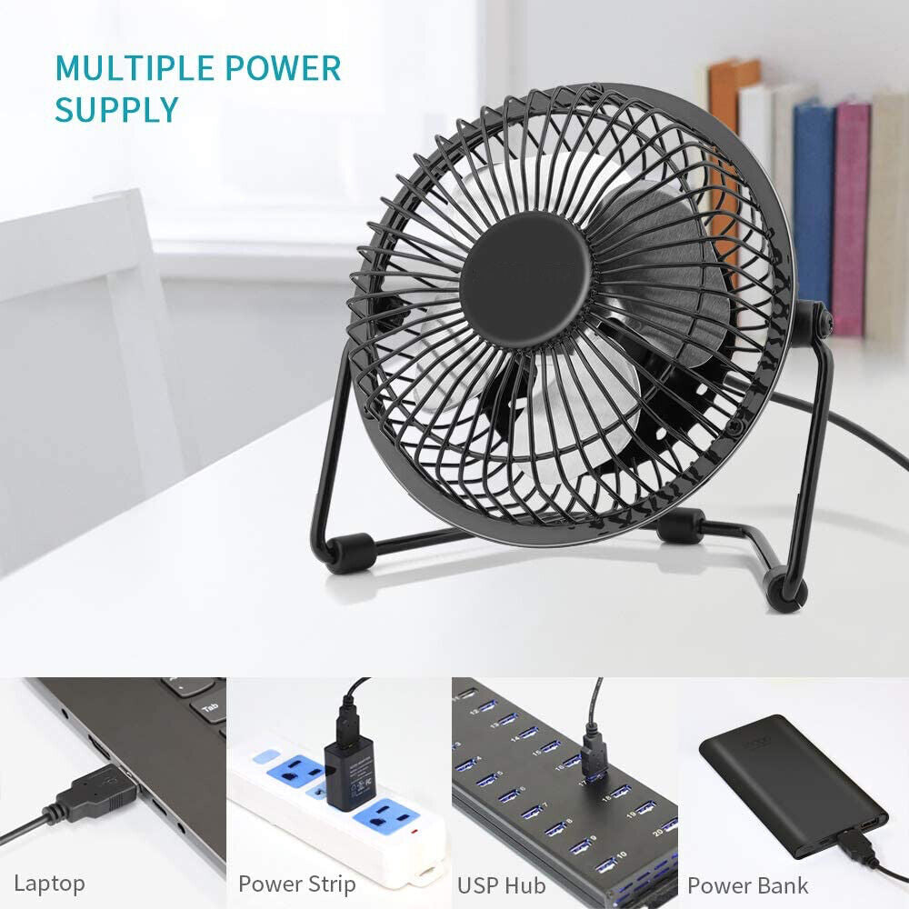 4Inch / 8Inch Portable Mini USB Small Cooling Fan Desk Desktop