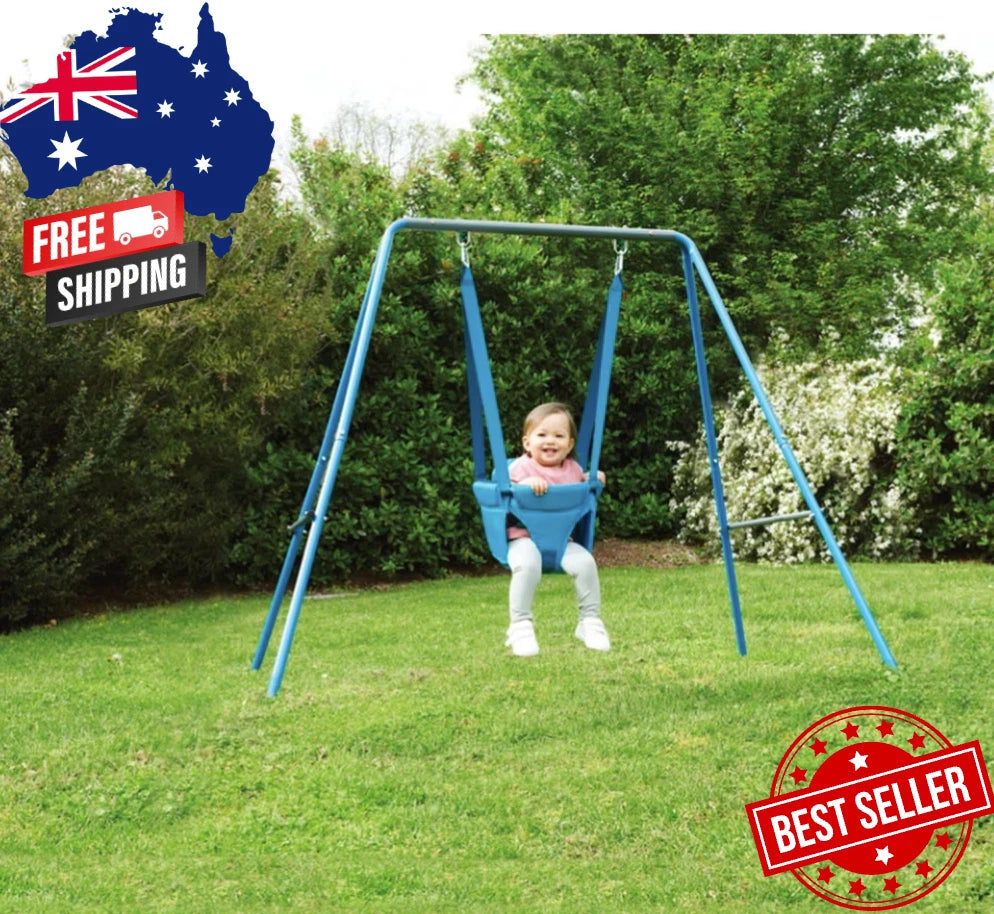 kids 2 in 1 Swing Set growing Toddler outdoor Enjoy