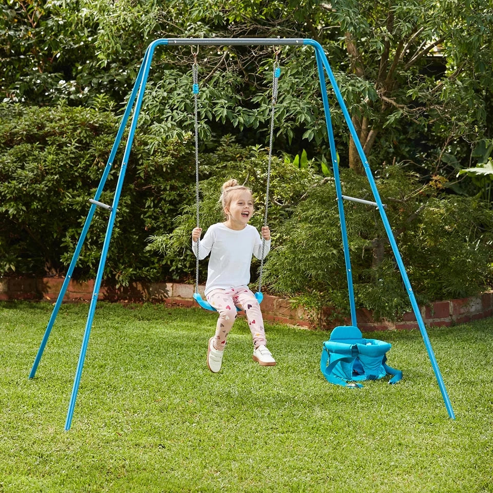 kids 2 in 1 Swing Set growing Toddler outdoor Enjoy