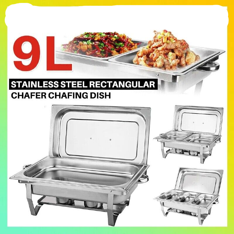 9L 304 Insulated Food Warmer Bain Marie Food Warmer Buffet Warmer Chafing Dish