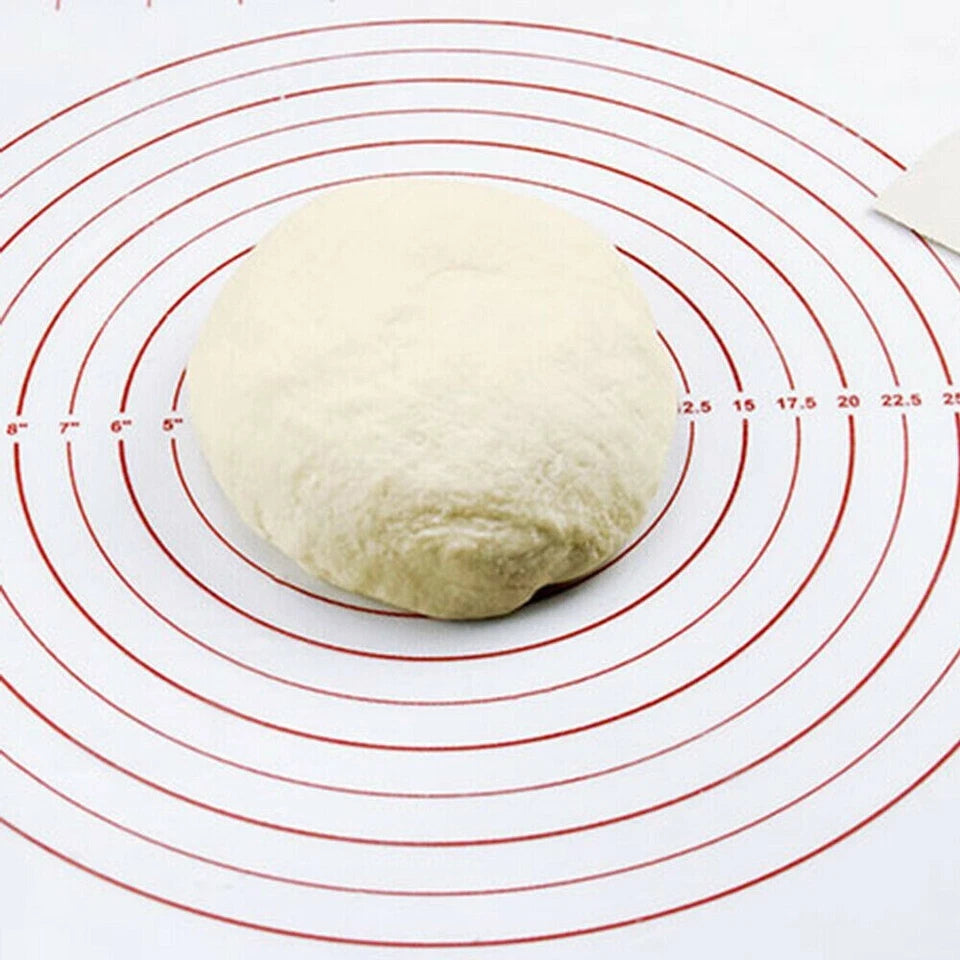Non-Stick Silicone Baking Mat Rolling Cake Dough Scale Pastry Clay Fondant Sheet