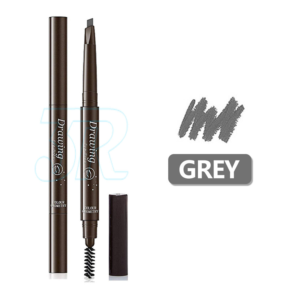 Waterproof Eyebrow Pencil Brow Eye Eyeliner Pen with Brush Makeup Cosmetic Tool