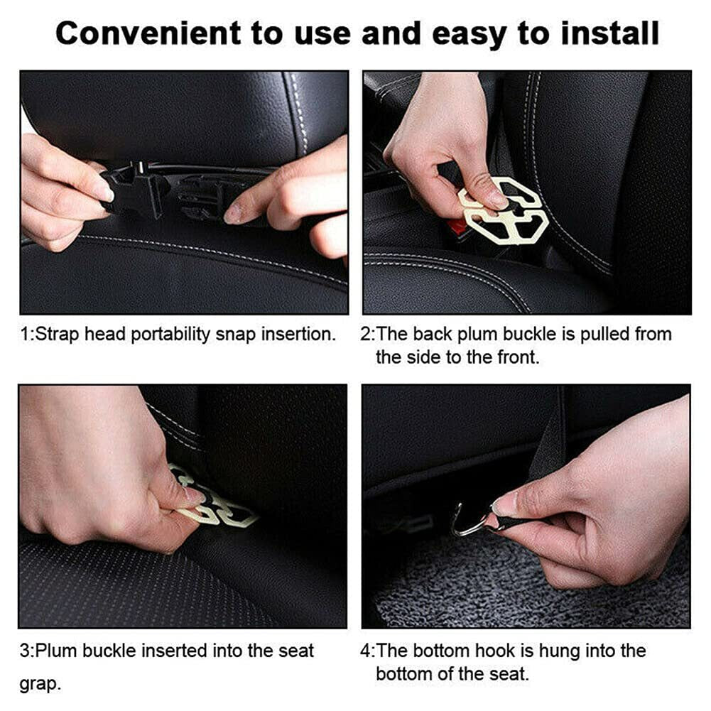 PU Leather Car Seat Back Organiser Storage Bag Foldable Table Tray Cup Holder