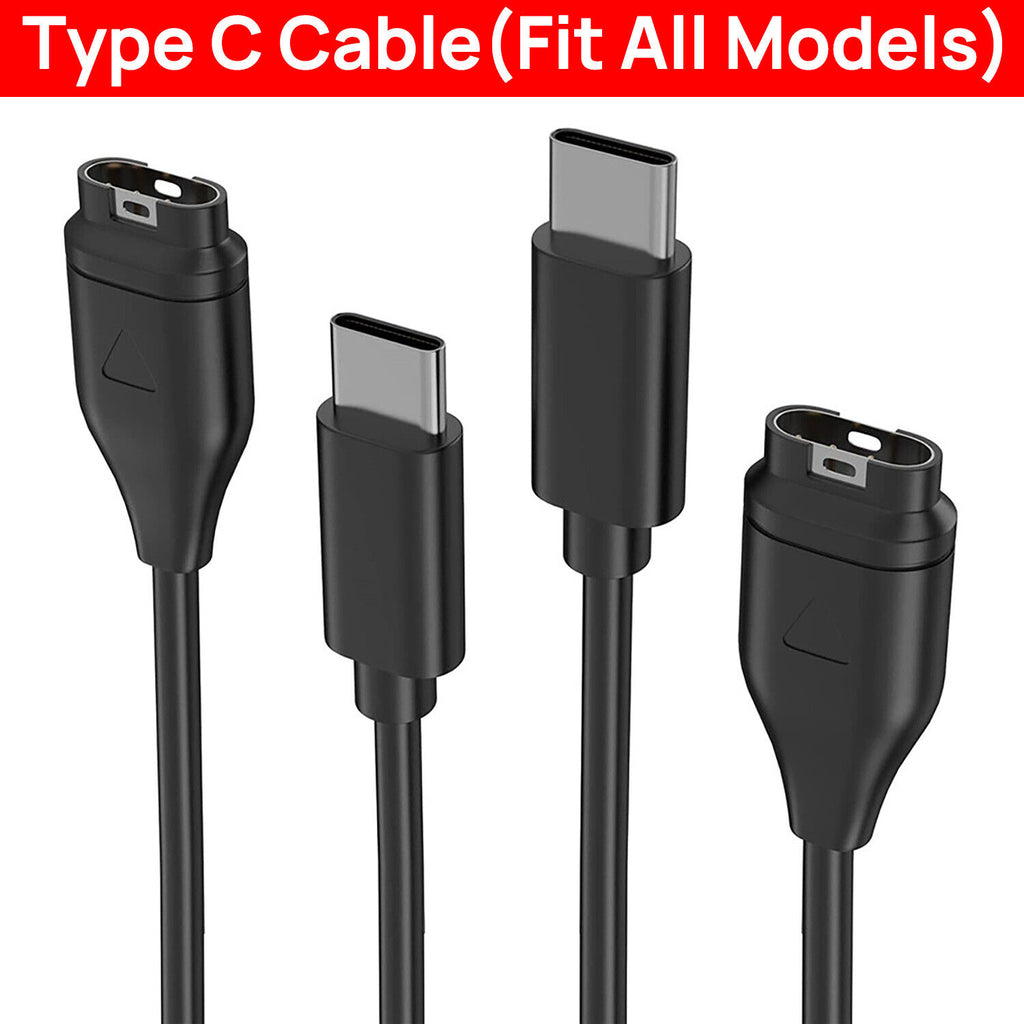 USB Charger Cable for Garmin Fenix 7 6X 5X Pro Vivoactive 4 5 Forerunner 945 45