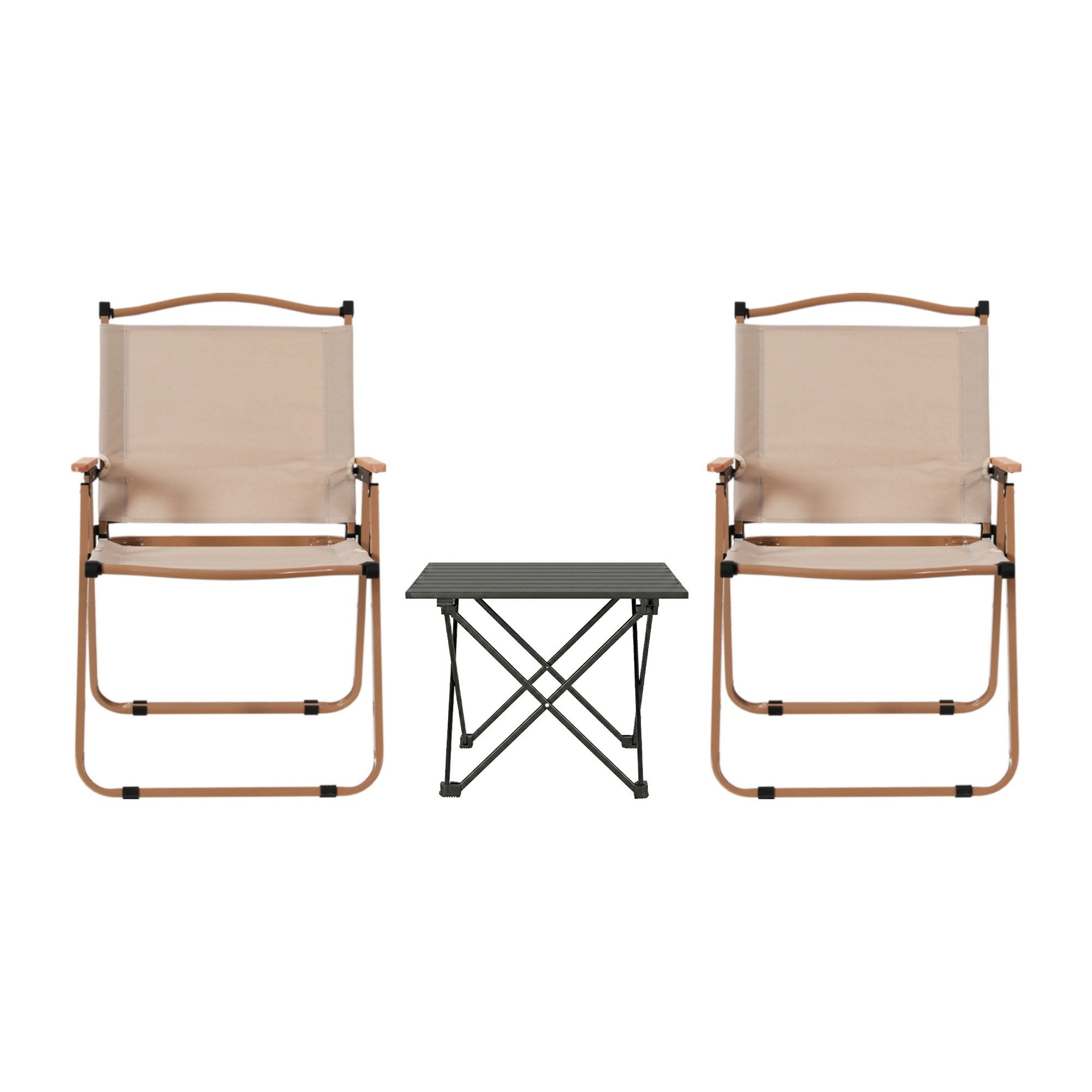 Weisshorn 3pc Camping Table Chair Set Outdoor Folding Aluminium Portable Picnic