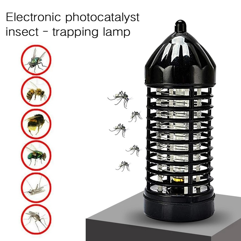 Electric Indoor/Outdoor Insect Killer Zapper Non-Radiation Fly Catcher Electric Mosquito Trap Bug Repellent UV Lamp Night Light Small And Safe Energy Efficient For Home, Bedroom, Garden, Kitchen, Eliminate Moths