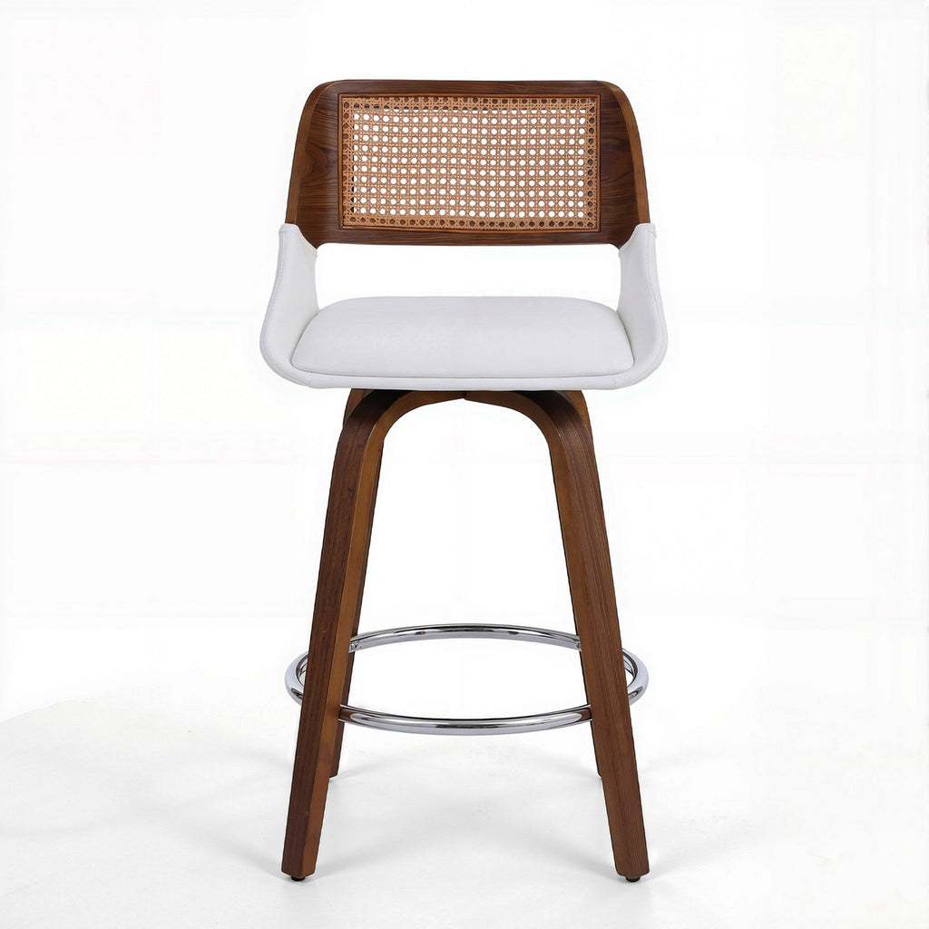 Artiss Wooden Bar Stools Swivel Kitchen Counter Stool Chair 60cm Seat Height