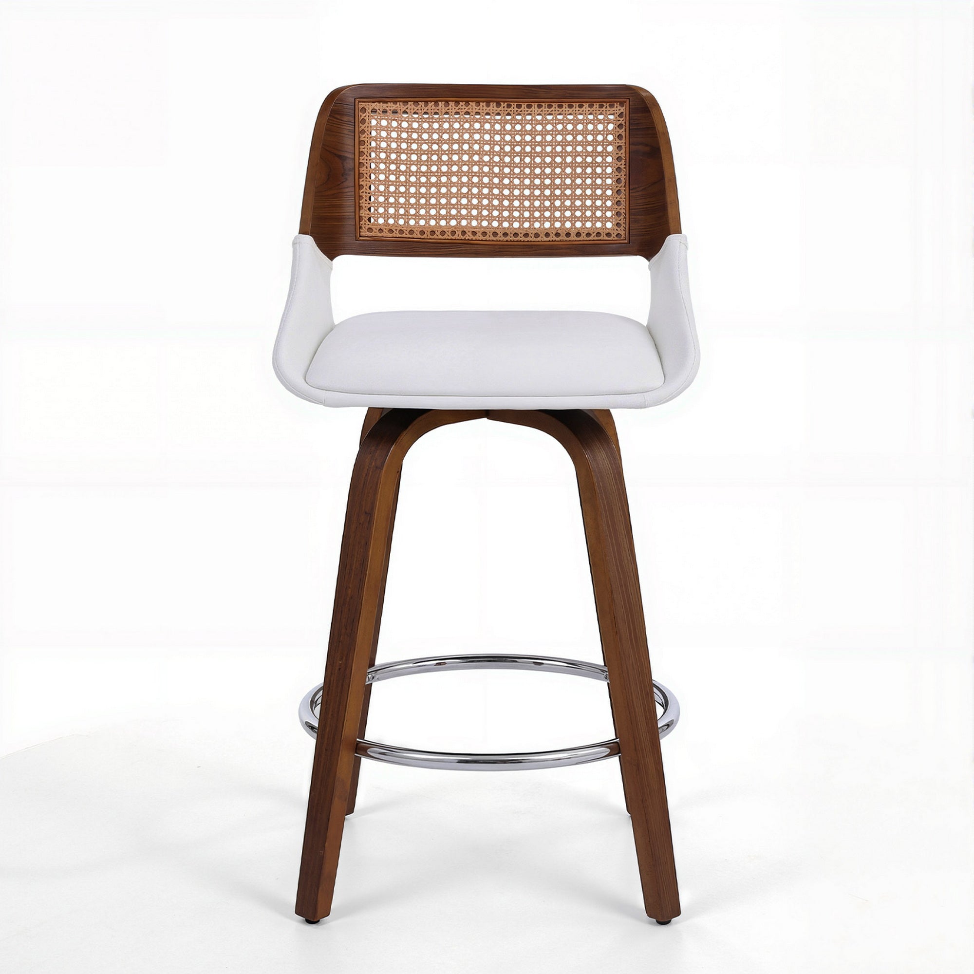 Artiss Wooden Bar Stools Swivel Kitchen Counter Stool Chair 60cm Seat Height