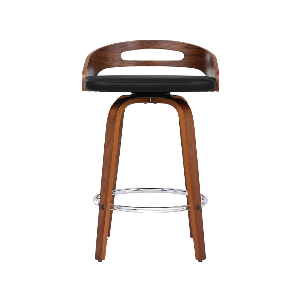 Artiss 4x Bar Stools Swivel Dining Chairs Low Back Counter Seat PU Cushion