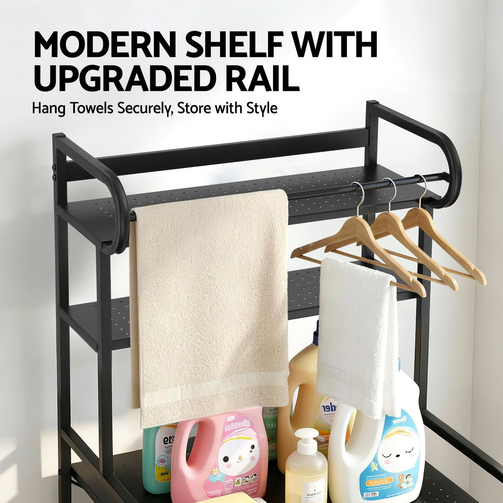 Artiss Bathroom Storage Shelf Over Washing Machine Toilet 3 Tier
