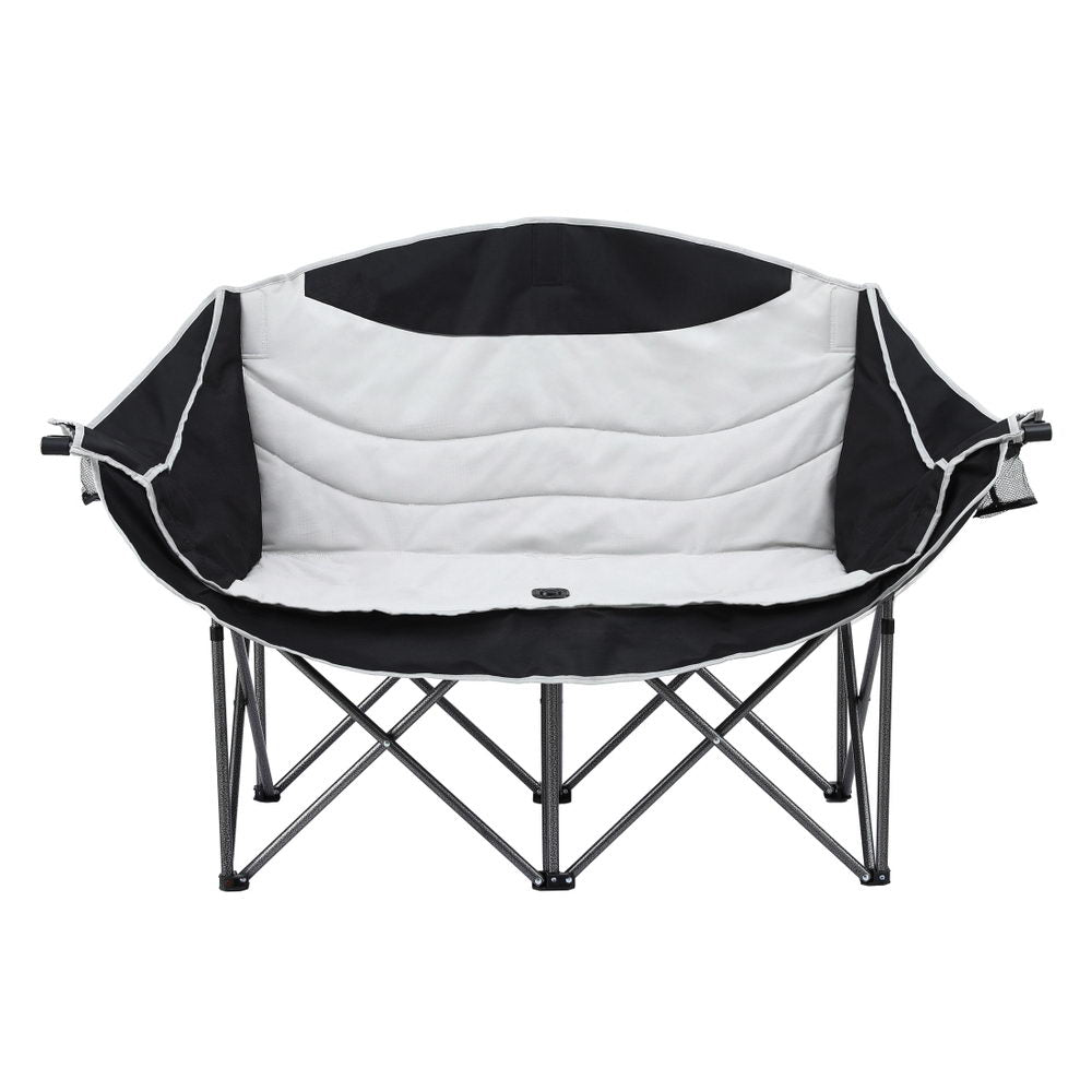 Weisshorn Camping Chair Double Folding Moon Chair Portable Seat 240KG