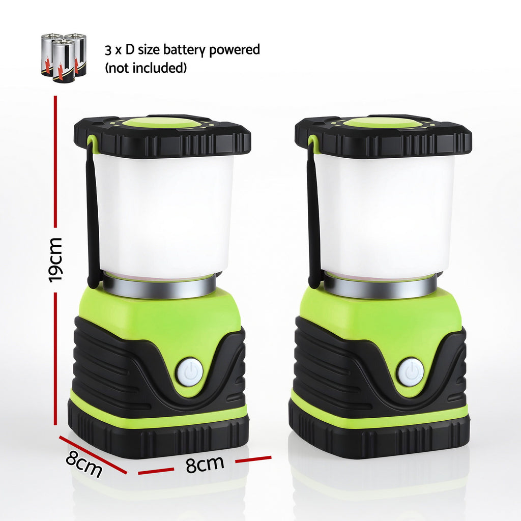 Weisshorn 2-Pack LED Camping Lanterns, 1000LM Super Bright Waterproof Portable Emergency Tent Lights