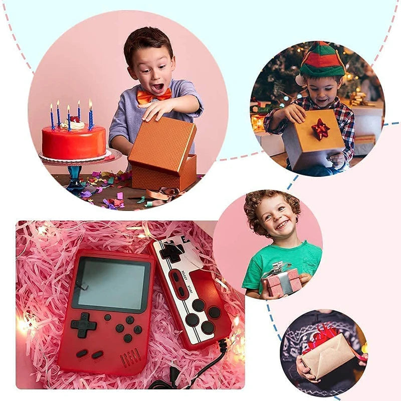 Mini Handheld Retro Game Console For Kids and Adult Classic Mini Console with 400 Classic Games Portable Arcade Game Console Is Pocket Friendly 3.0 Inch Color Screen Support for Connecting TV, Best for Christmas / Birthday / Thanksgiving / Valentine Gift