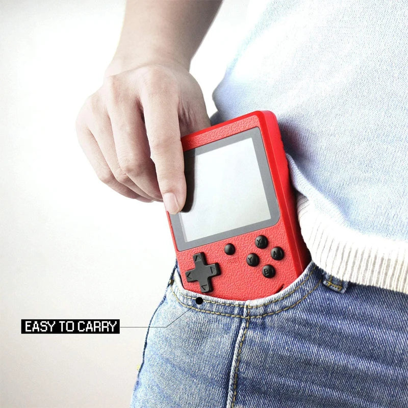 Mini Handheld Retro Game Console For Kids and Adult Classic Mini Console with 400 Classic Games Portable Arcade Game Console Is Pocket Friendly 3.0 Inch Color Screen Support for Connecting TV, Best for Christmas / Birthday / Thanksgiving / Valentine Gift