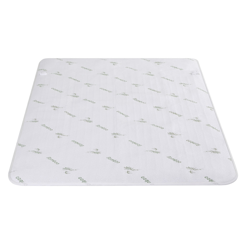 Giselle Electric Blanket Bamboo Fabric Queen Fitted Heated Pad Underlay Washable Winter