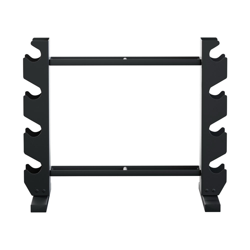 Everfit Dumbbells Rack Dumbbell Kettlebell Stand Home Gym Storage 200kg Capacity