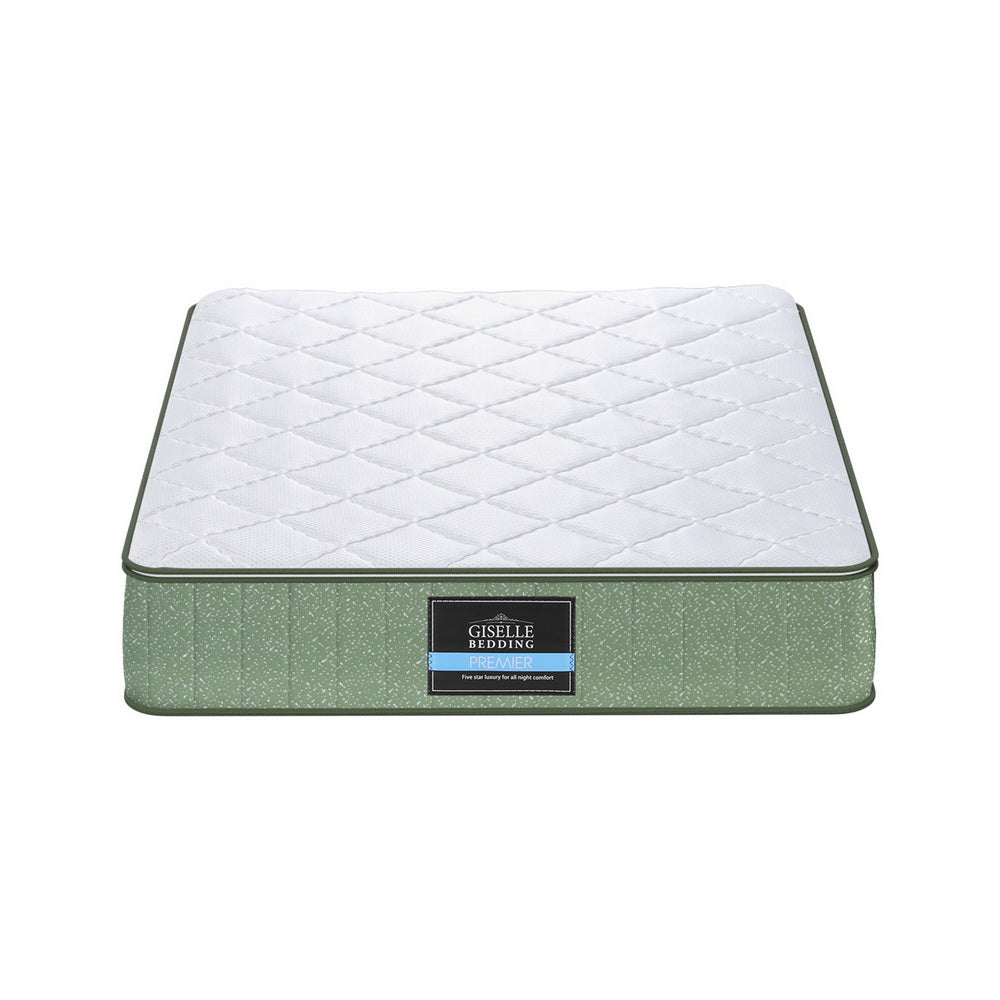 Giselle 25cm Memory Foam Mattress Dual Layer Zipper Cover Cool Charcoal Foam Mattresses King Single