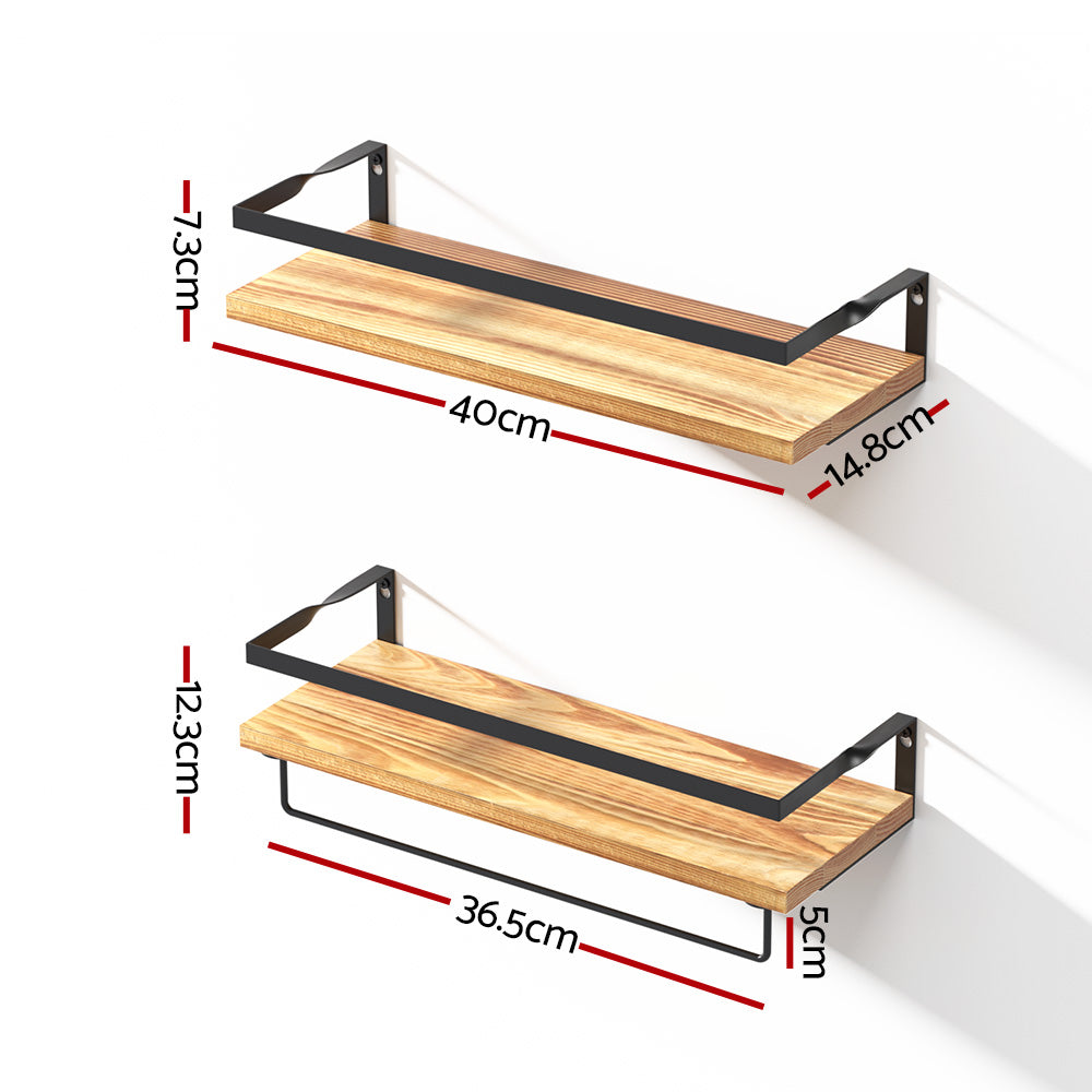 Pack of 2 Artiss Floating Wall Shelf