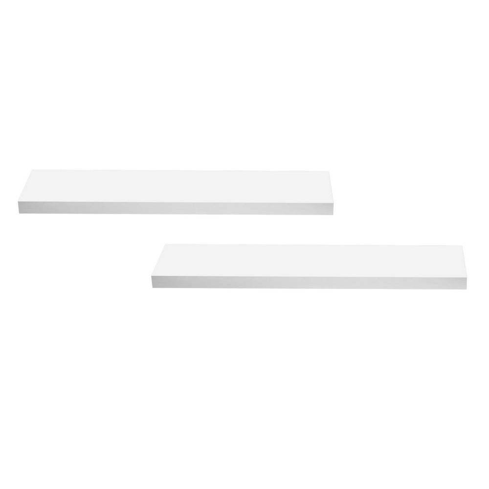 Artiss Floating Wall Shelf Set of 2 White 90CM