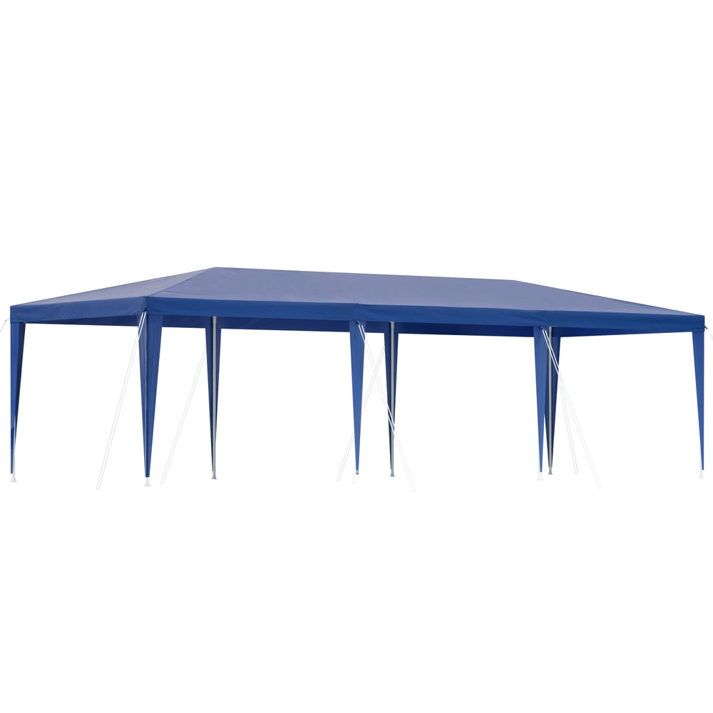 Instahut Gazebo 3x9m Wedding Party Marquee Tent Outdoor Event Camping Shade Blue