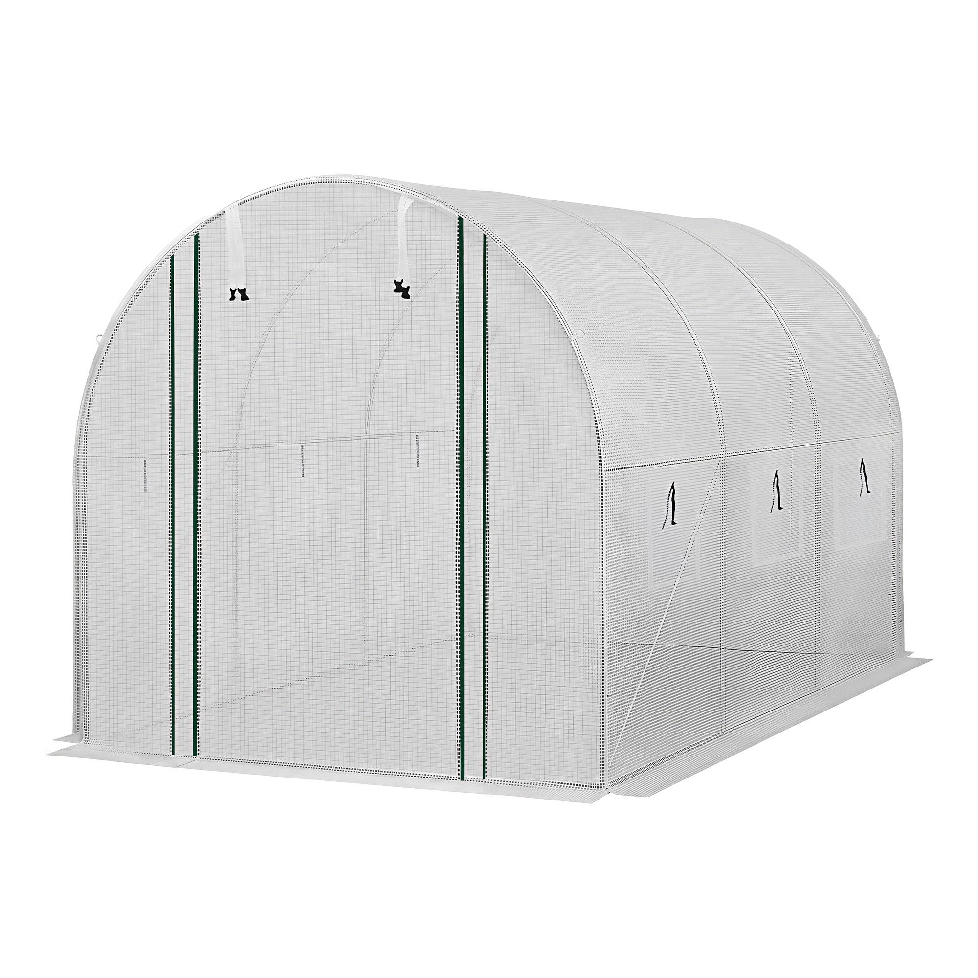 Green Fingers Greenhouse 3x2x2M Walk in Green House White