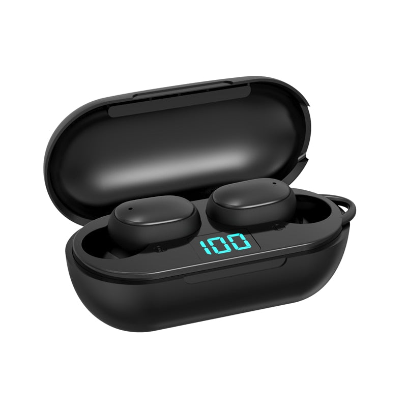 SonicStride-L448S Gaming Bluetooth Wireless Earbuds Earphones With Charging Case 9D & Surround Sound Stereo With LED Digital Display