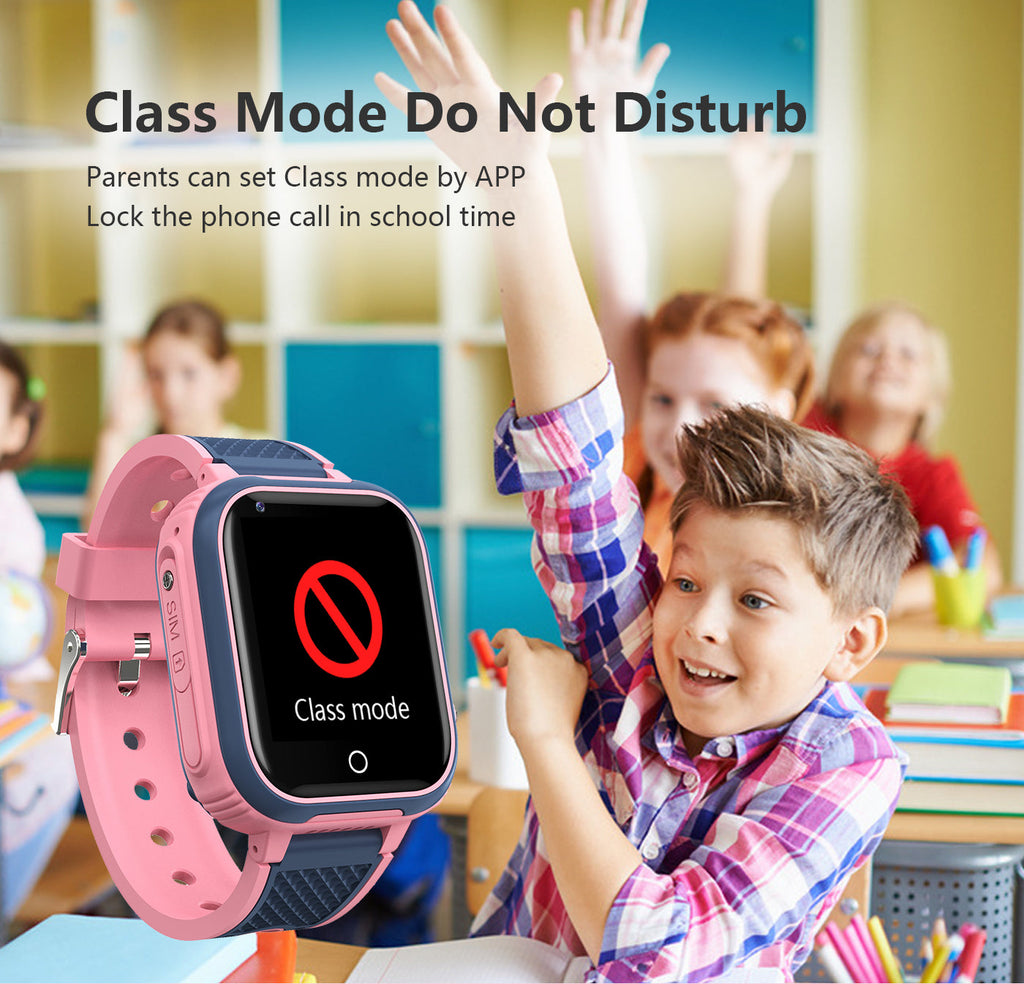 4G Kids Waterproof GPS SOS Tracking Kids Smart Watch Activity Tracker With Video Calling & Touch Screen