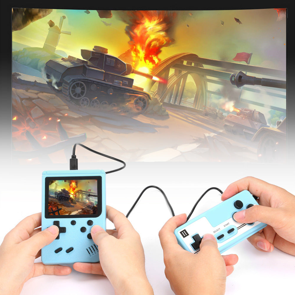 Mini Handheld Retro Game Console For Kids and Adult Classic Mini Console with 400 Classic Games Portable Arcade Game Console Is Pocket Friendly 3.0 Inch Color Screen Support for Connecting TV, Best for Christmas / Birthday / Thanksgiving / Valentine Gift