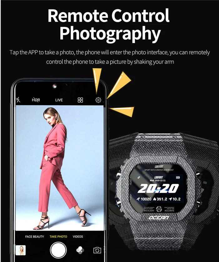 Bluetooth Smart Watch Fitness Activity Tracker Pedometer For Men & Women With Step Count Heart Rate Blood Pressure monitoring